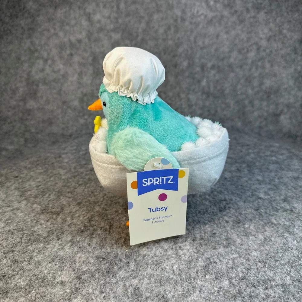 2026 Featherly Friends™ 'Tubsy' Easter Bath Tub Bird - Spritz™ - Picture 4 of 12